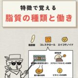 脂質の種類と働き